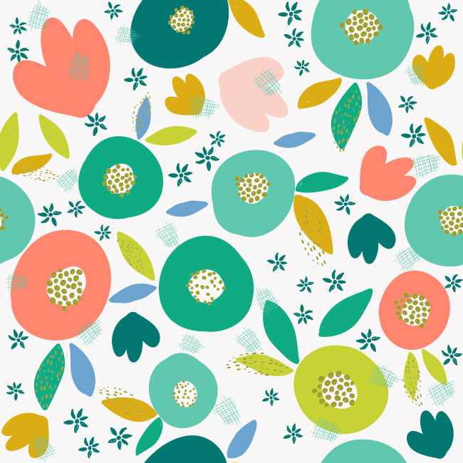 Vinilos flores de colores para decorar muebles y armarios